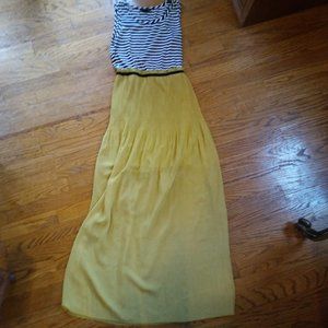 Jodi Kristopher medium striped maxi dress